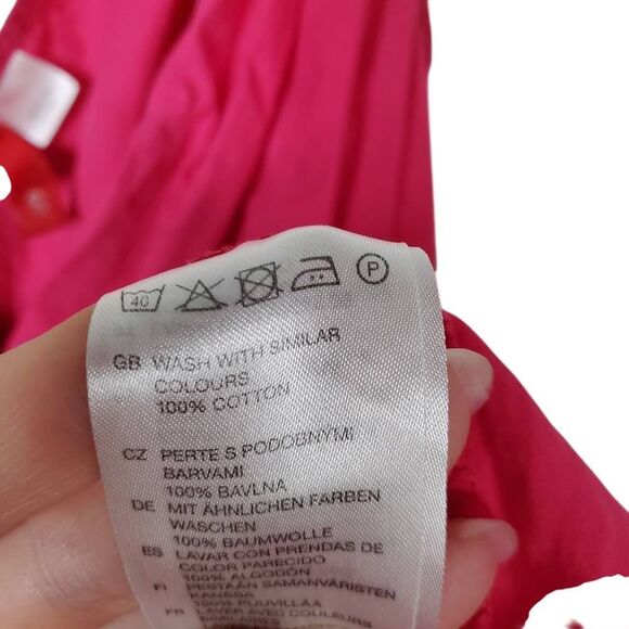 Divided by H&M Double V-neck Smocked Waist Sleeveless Sundress Pink Size 6 - Picture 9 of 12